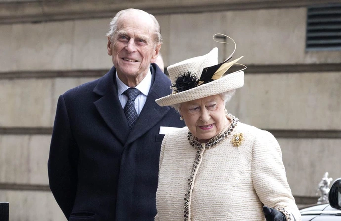 Príncipe Philip e rainha Elizabeth