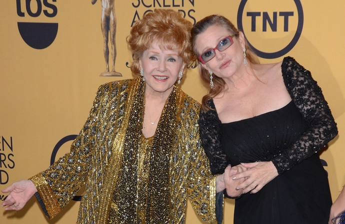 Debbie Reynolds and Carrie Fisher