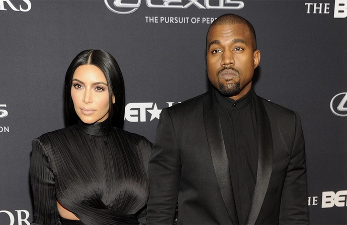 Kim Kardashian and Kanye West 