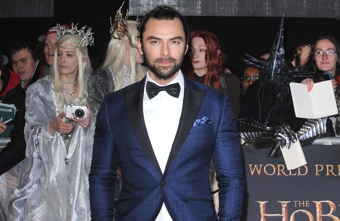 Aidan Turner used to find sex scenes awkward to film