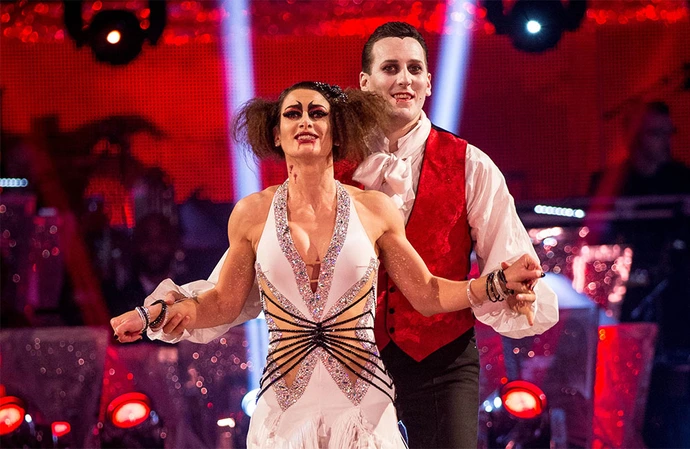 Kirsty Gallacher and Brendan Cole on Strictly Come Dancing in 2015