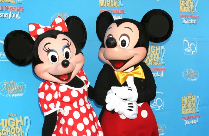 Disney mascots Minnie and Mickey Mouse