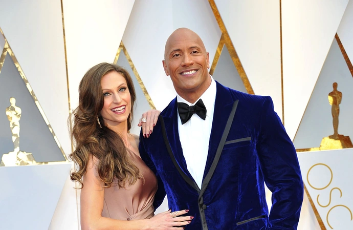 Dwayne Johnson et Lauren Hashian 