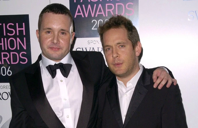 Kim Jones with actor Tom Hollander