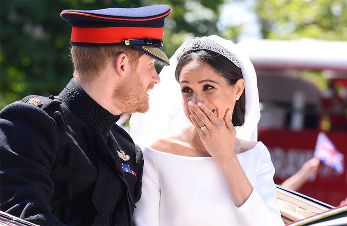 The Duke and Duchess of Sussex at their wedding