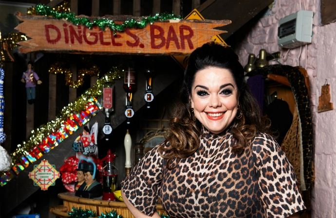 Lisa Riley wants to send her Emmerdale character off in a 'leopard print coffin' one day