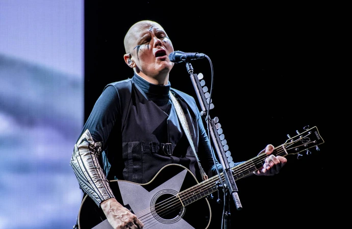 Billy Corgan performed at Lisa Marie Presley's funeral