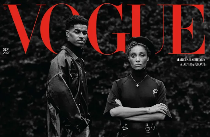 Marcus Rashford and Adwoa Aboah cover Vogue