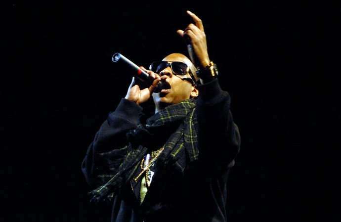 Jay-Z headlining Glastonbury in 2008