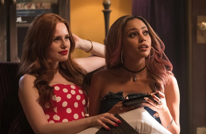 Madelaine Petsch and Vanessa Morgan in Riverdale