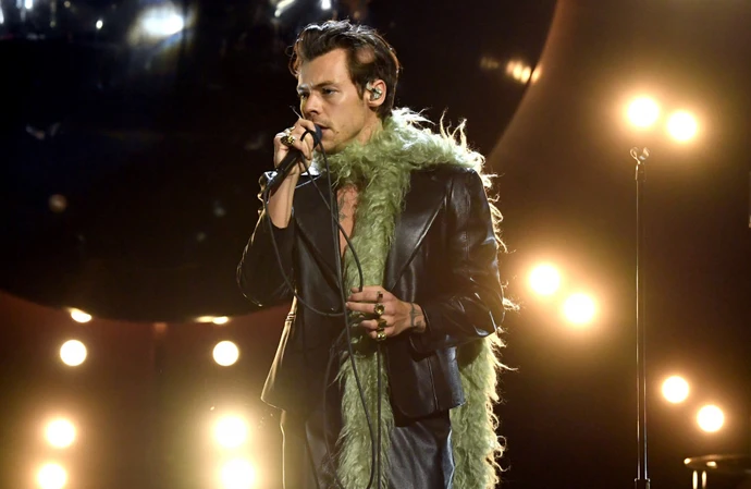 Harry Styles performing at the Grammy Awards in 2021
