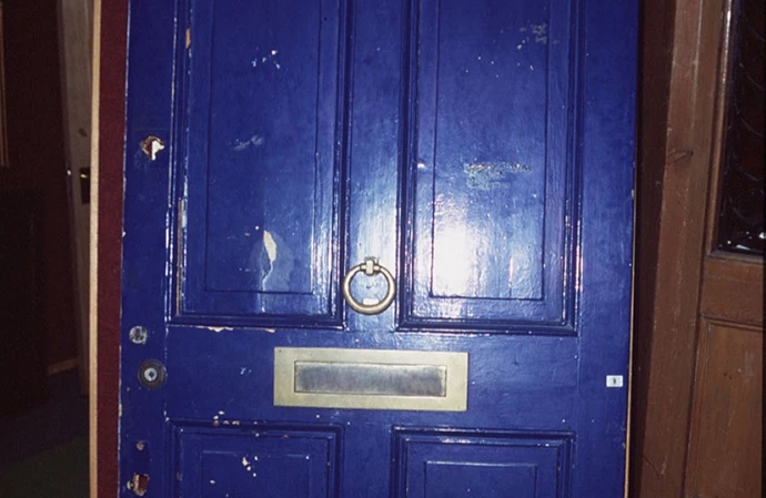 That infamous blue door house belonged to the film's writer Richard Curtis