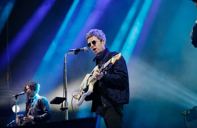 Noel Gallagher uses straws to warm up his vocals