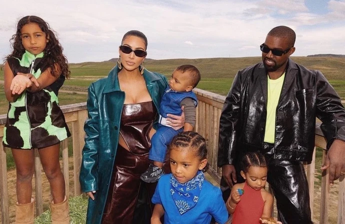 Kim Kardashian and Kanye West's amicable relationship [Instagram]