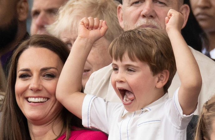 Prince Louis zooms around Windsor Castle