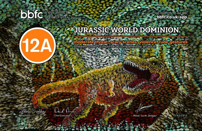 The winning design of the 'Jurassic World Dominion' Create The Card competition