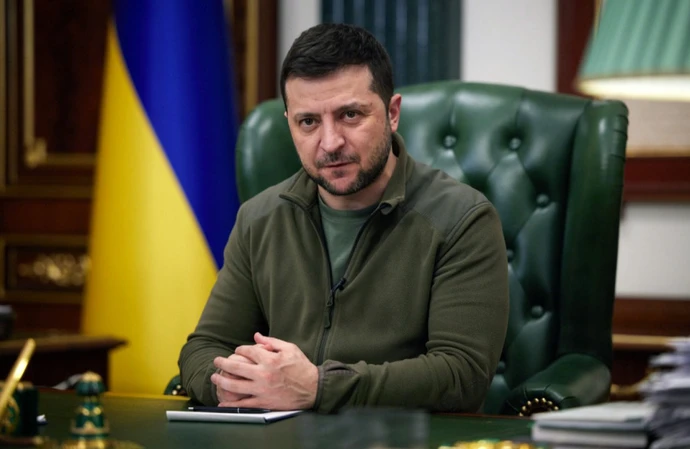 Volodymyr Zelensky has called for Russians to be banned from the 2024 Olympics