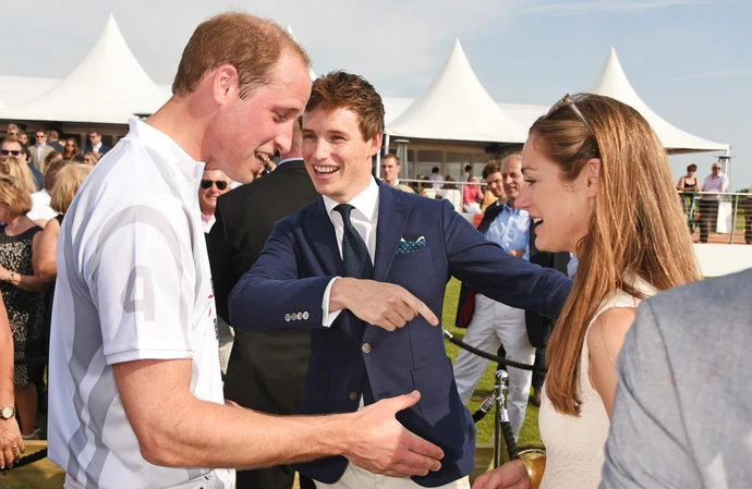 Prince William and Eddie Redmayne