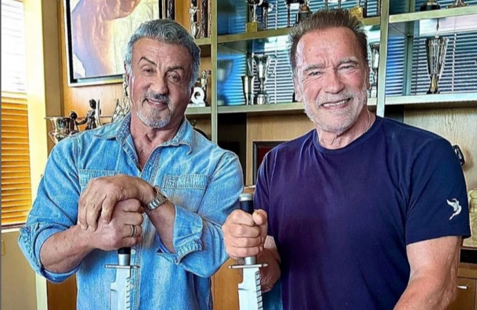 Arnold Schwarzenegger and Sylvester Stallone used to be sworn enemies but now they are firm friends