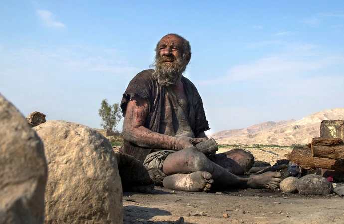The "world's dirtiest man" Amou Haji has died