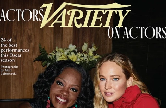 Viola Davis and Jennifer Lawrence for Variety