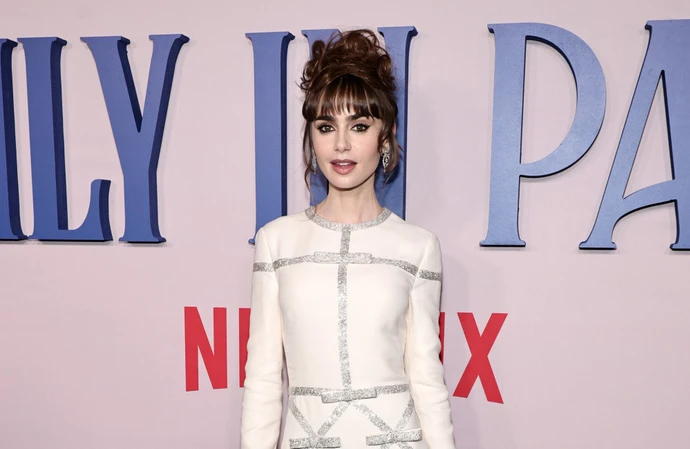 Lily Collins loves her bangs
