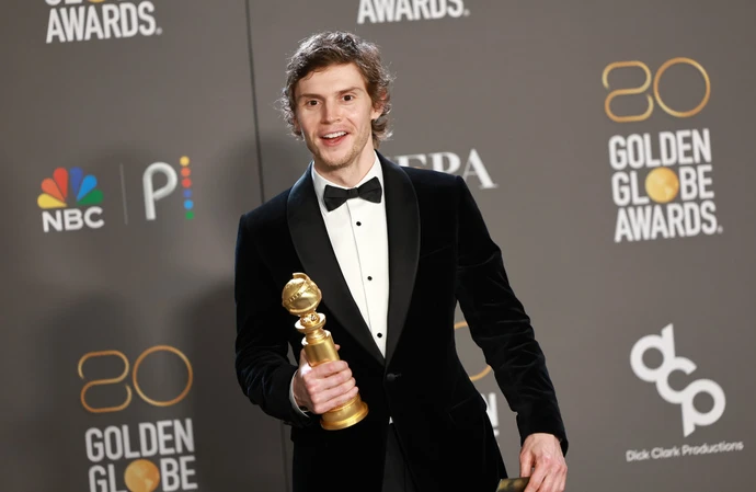 Evan Peters won a Golden Globe award