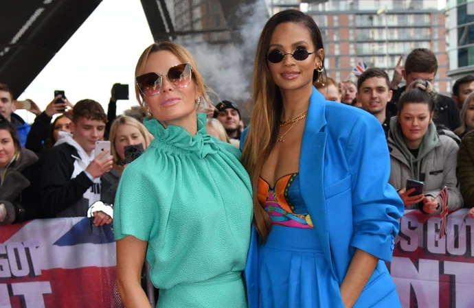 Alesha Dixon joked there is 'never a dull moment' when she is around her pal Amanda Holden