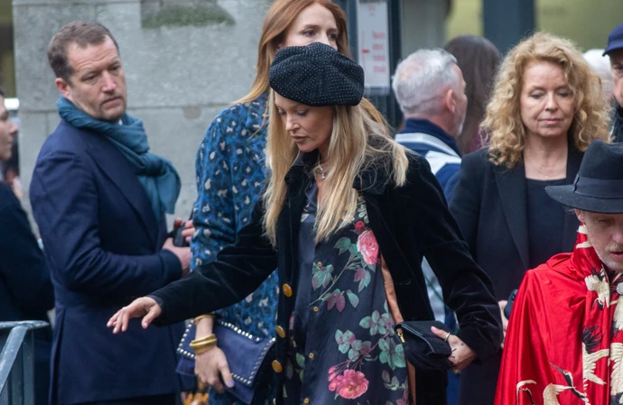 Kate Moss at Dame Vivienne Westwood's memorial service