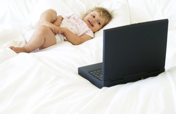 Two-thirds of babies view screens