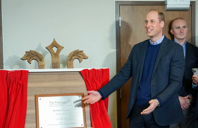 Prince William paid a visit to The Passage