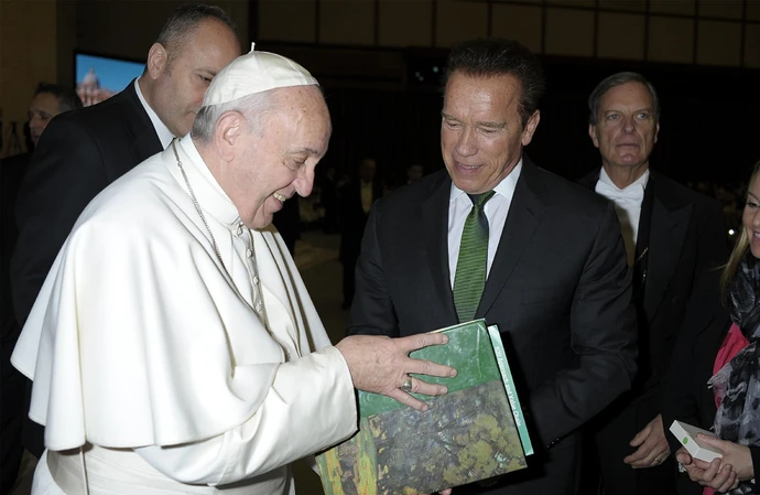 Arnold Schwarzenegger i Franciszek