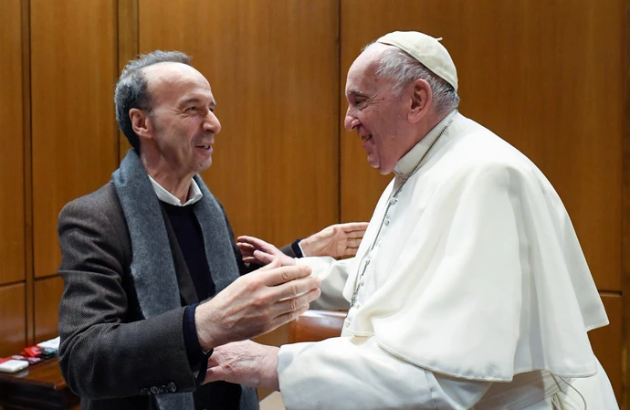 Roberto Benigni i Franciszek