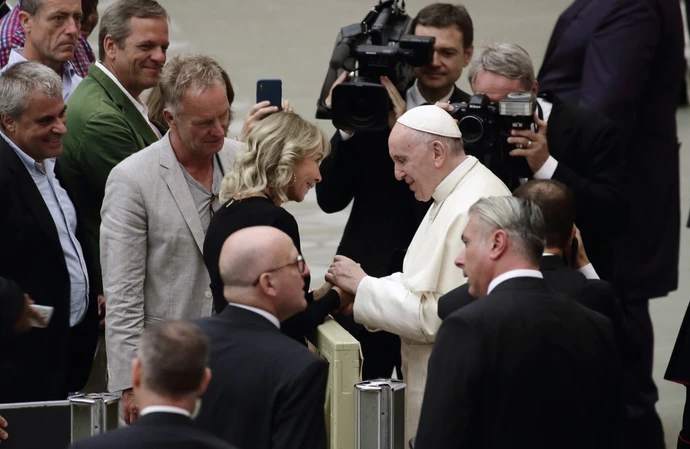 Sting, Trudie Styler i Franciszek