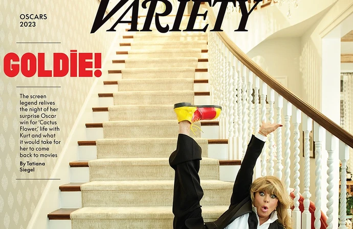 Goldie Hawn covers Variety (photo by Peggy Sirota)