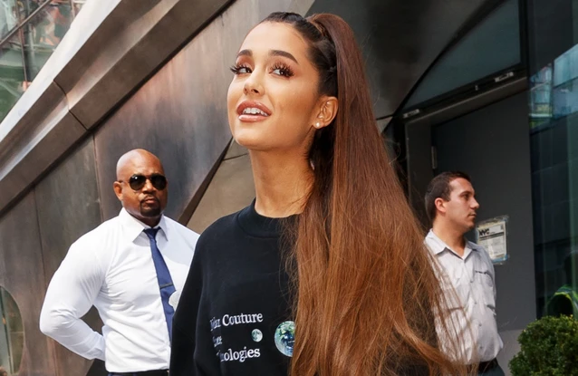 Ariana Grande opted for jumpers and boots in 2018