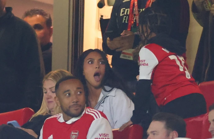 Kim Kardashian took her son Saint West to watch his beloved Arsenal play