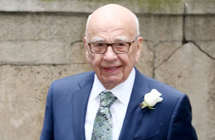 Rupert Murdoch tras su boda con Jerry Hall en 2016
