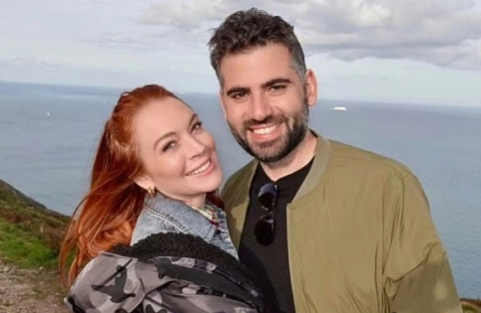 Pregnant Lindsay Lohan has celebrated her first wedding anniversary with husband Bader Shammas after saying she can’t wait for their baby to arrive