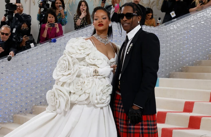 Rihanna and A$AP Rocky stunned at the Met Gala