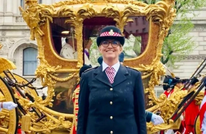 Penny Lancaster served during the coronation (c) Instagram