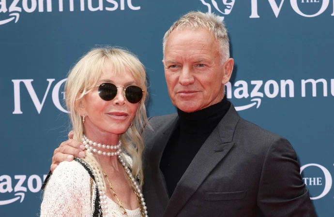 Trudie Styler and Sting were the brunt of Bob Geldof's jokes at the Ivor Novello Awards