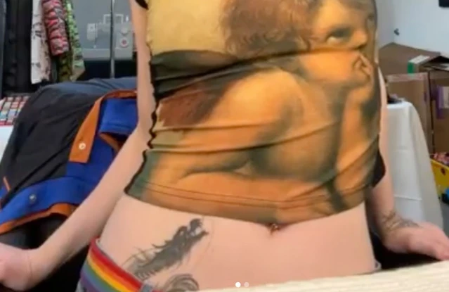 Billie Eilish has given fans a glimpse of her huge dragon tattoo after once saying fans would ‘never’ see her body art