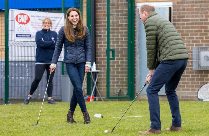 The Prince and Princess of Wales discussed their love of sport