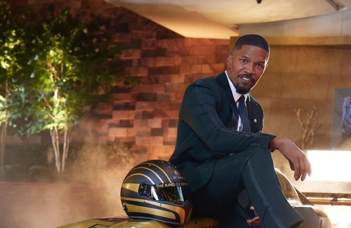 Jamie Foxx Erik shared a picture of himself in an ad for BET MGM