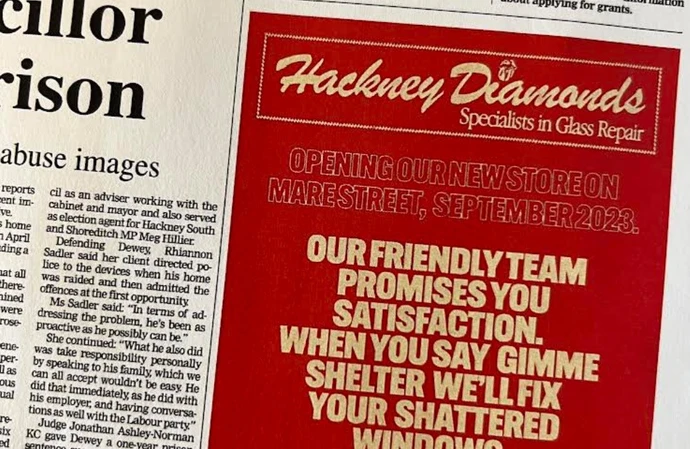 The Rolling Stones have used a fake local newspaper advert to reveal the name of their next album