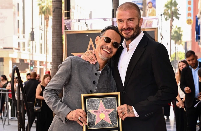Marc Anthony e David Beckham