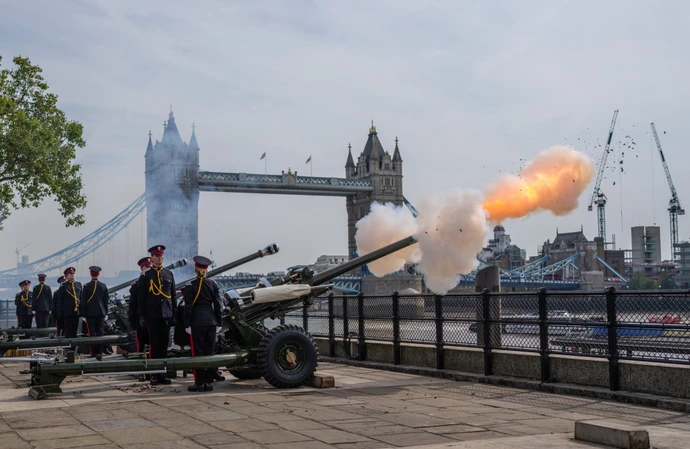 Gun salute marks first anniversary of King Chares' accession to the throne
