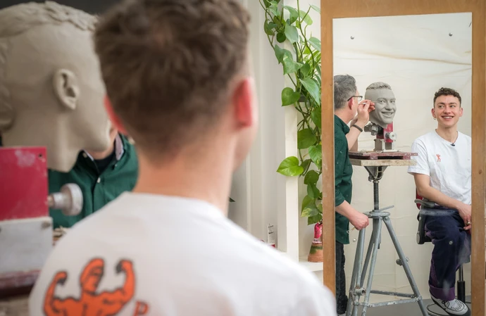 Olly Alexander poses for Madame Tussauds London