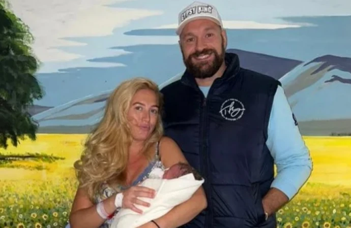 Tyson and Paris Fury have shared the first photo of their newborn baby